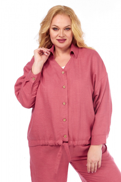 Брюки, кардиган, майка Диомант 2046 коралл - фото 8