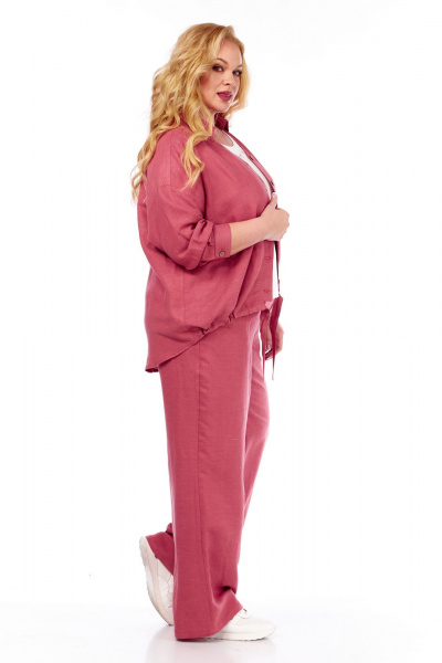 Брюки, кардиган, майка Диомант 2046 коралл - фото 5