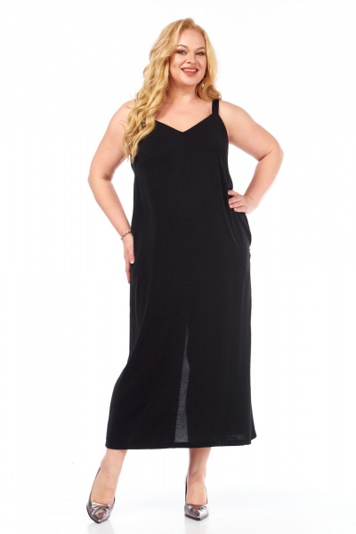 Жакет, сарафан Диомант 2056 черный+олива - фото 8