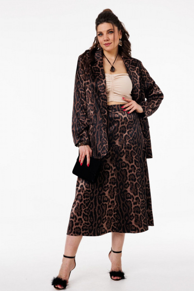 Жакет Anelli 1566 сумрачный_леопард - фото 9