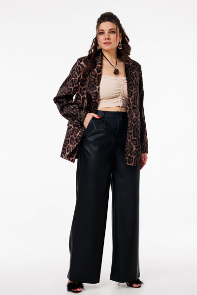 Жакет Anelli 1566 сумрачный_леопард - фото 10