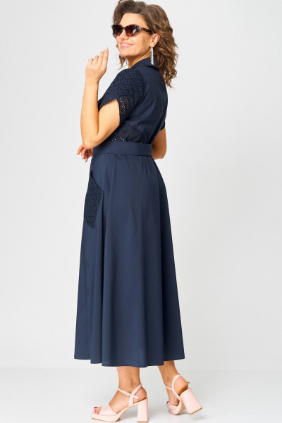 Платье EVA GRANT 7200В темно-синий - фото 17