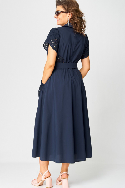 Платье EVA GRANT 7200В темно-синий - фото 14