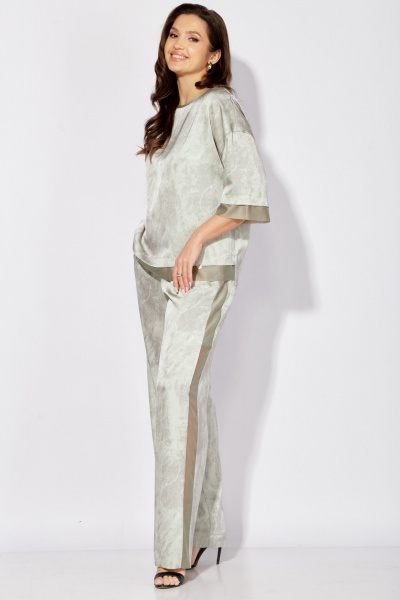 Блуза, брюки TAiER 1355 белый_нефрит - фото 4