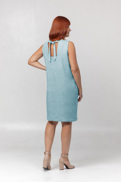 Платье Соджи 627 голубой - фото 2