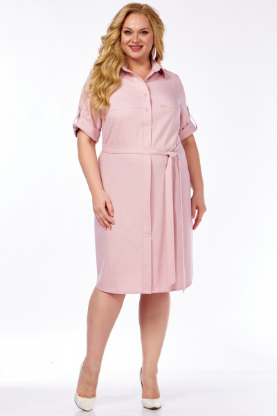 Платье LadyThreeStars 2571 пудра - фото 13