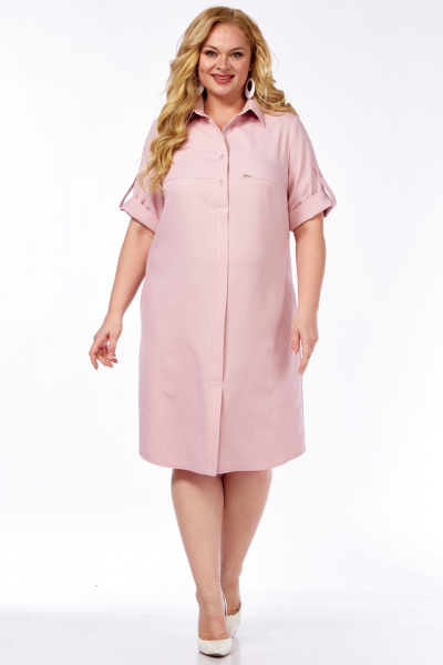 Платье LadyThreeStars 2571 пудра - фото 10