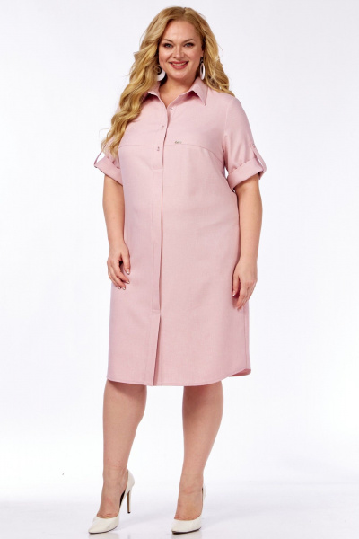 Платье LadyThreeStars 2571 пудра - фото 8