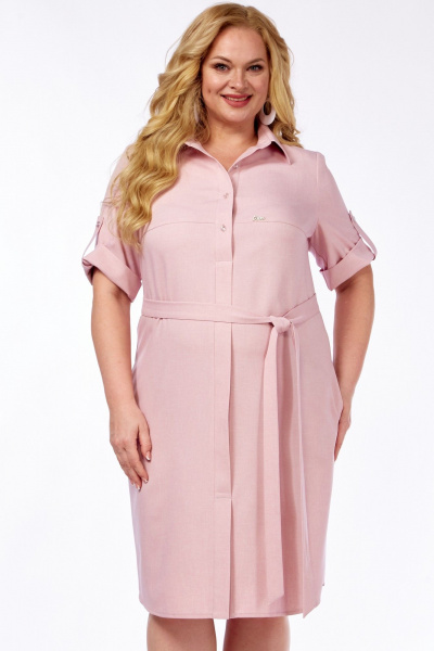 Платье LadyThreeStars 2571 пудра - фото 3