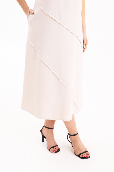 Платье KaVaRi 1111.1 пудровый - фото 6