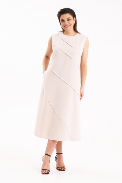 Платье KaVaRi 1111.1 пудровый - фото 4