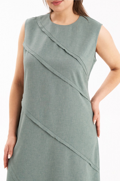 Платье KaVaRi 1111 светло-зеленый - фото 6