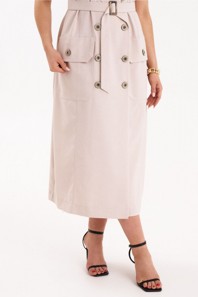 Платье KaVaRi 1109.1 пудровый - фото 15