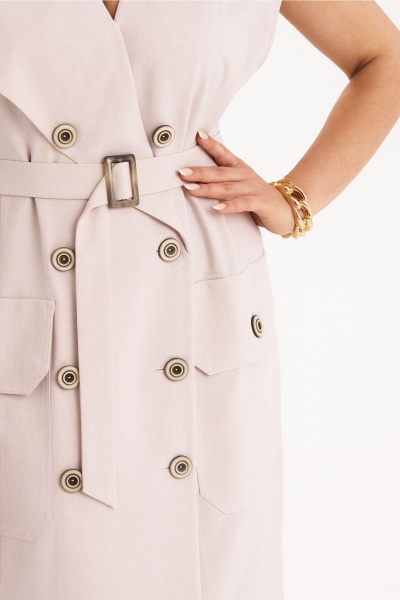 Платье KaVaRi 1109.1 пудровый - фото 13