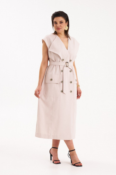 Платье KaVaRi 1109.1 пудровый - фото 8