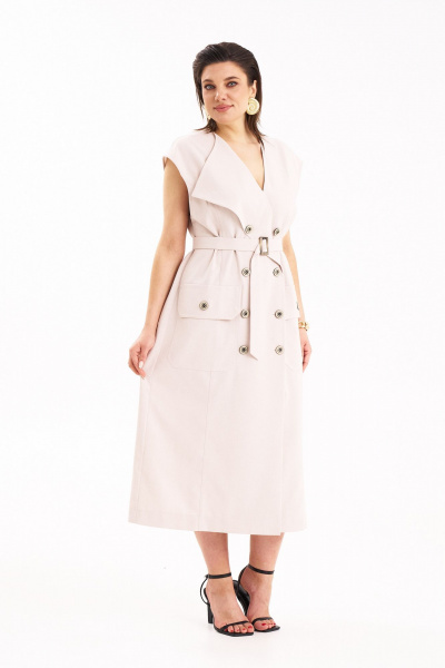 Платье KaVaRi 1109.1 пудровый - фото 5