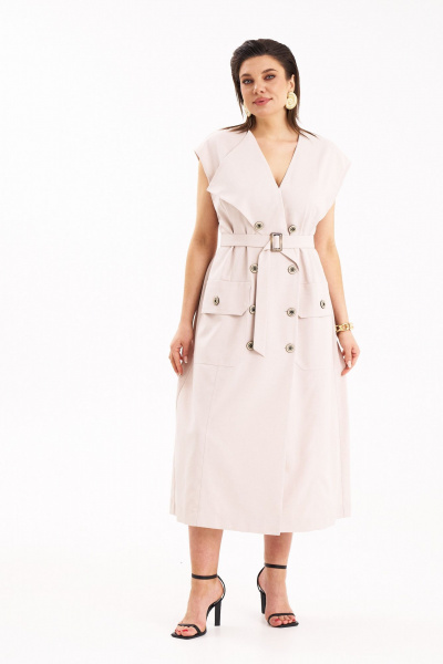 Платье KaVaRi 1109.1 пудровый - фото 3