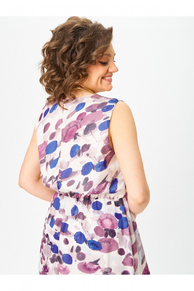 Платье Zlata 4449 синий - фото 7