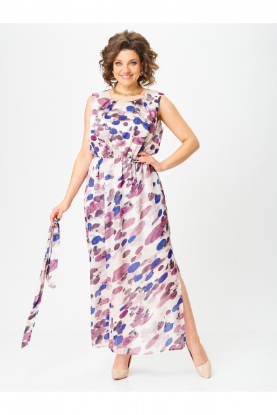 Платье Zlata 4449 синий - фото 6