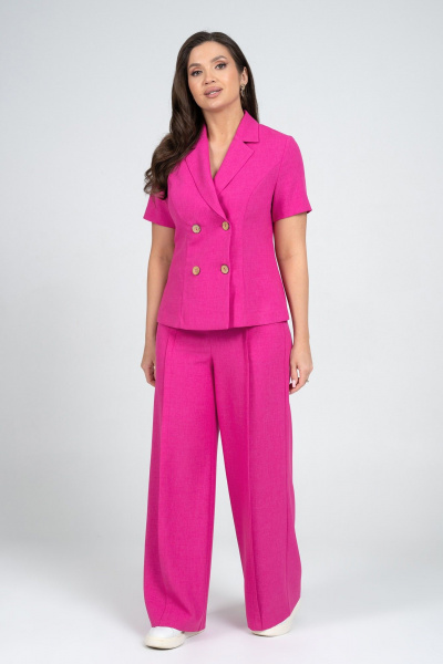 Брюки, жакет Alani Collection 2344 фуксия - фото 14