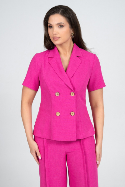 Брюки, жакет Alani Collection 2344 фуксия - фото 12