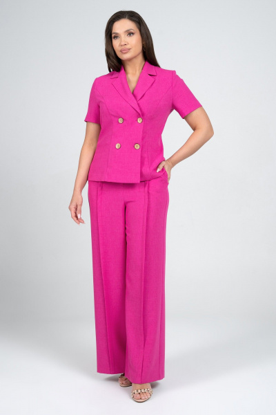 Брюки, жакет Alani Collection 2344 фуксия - фото 8