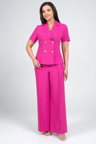Брюки, жакет Alani Collection 2344 фуксия - фото 7
