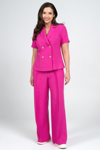 Брюки, жакет Alani Collection 2344 фуксия - фото 2