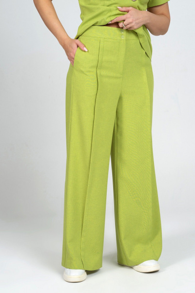 Брюки, жакет Alani Collection 2344 салатовый - фото 8