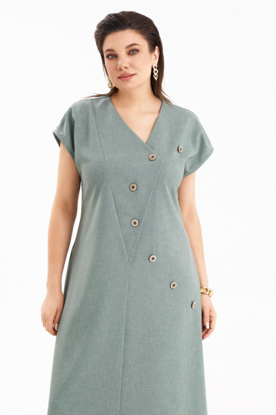 Платье KaVaRi 1112 светло-зеленый - фото 6