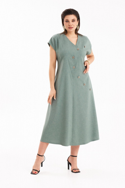 Платье KaVaRi 1112 светло-зеленый - фото 5