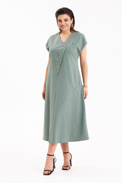 Платье KaVaRi 1112 светло-зеленый - фото 4