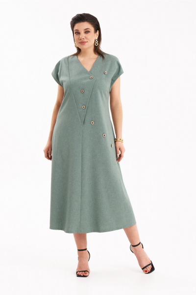 Платье KaVaRi 1112 светло-зеленый - фото 3