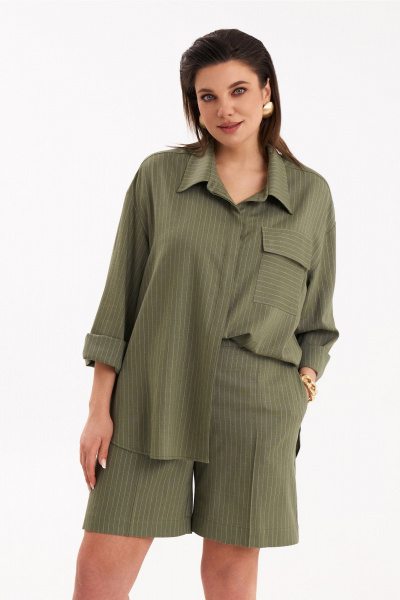 Рубашка, шорты KaVaRi 8047.2 зеленый - фото 2