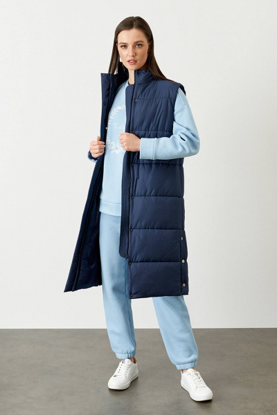 Жилет Nelva 0089 синий - фото 2