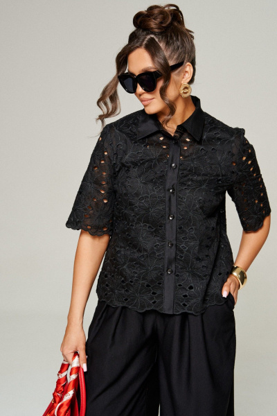 Блуза, брюки Beautiful&Free 6323 чёрный - фото 6