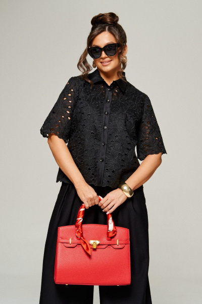 Блуза, брюки Beautiful&Free 6323 чёрный - фото 5