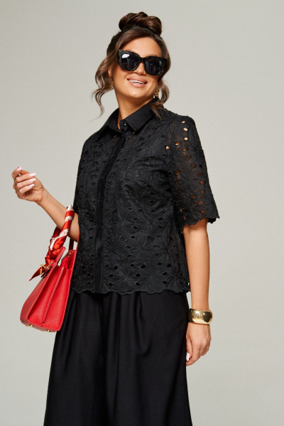 Блуза, брюки Beautiful&Free 6323 чёрный - фото 4