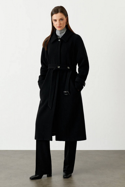 Пальто Nelva 0092 черный - фото 2