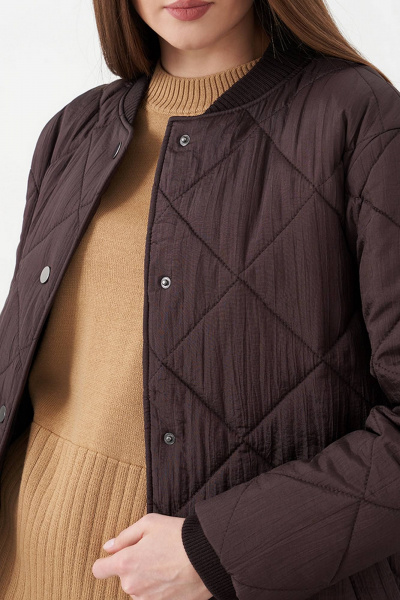 Пальто Nelva 0096 шоколадный - фото 4