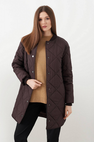 Пальто Nelva 0096 шоколадный - фото 2