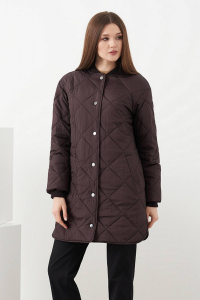 Пальто Nelva 0096 шоколадный - фото 1