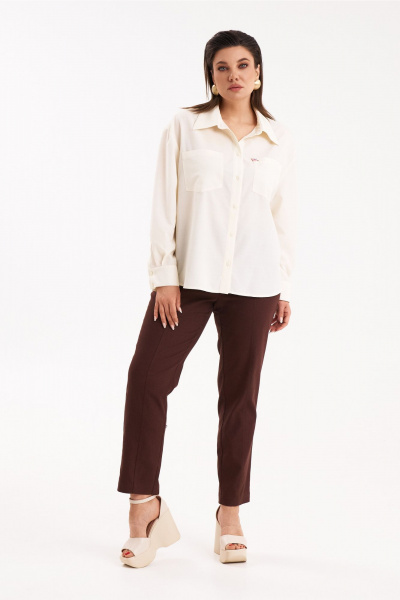 Рубашка KaVaRi 4019.1 желтый - фото 3