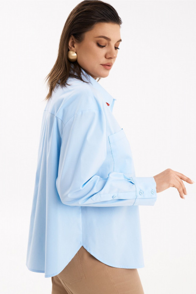 Рубашка KaVaRi 4019 голубой - фото 5