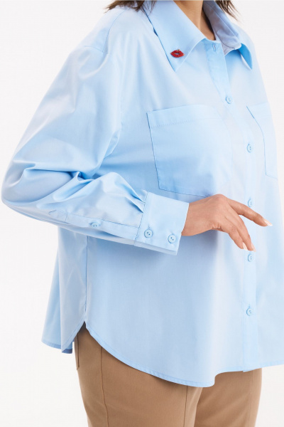 Рубашка KaVaRi 4019 голубой - фото 4