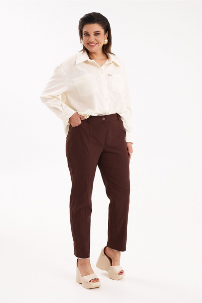 Брюки KaVaRi 3012 коричневый - фото 1