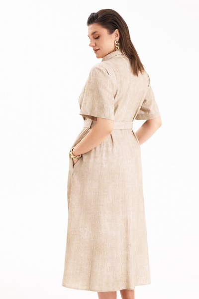 Платье KaVaRi 1114 кремовый - фото 18