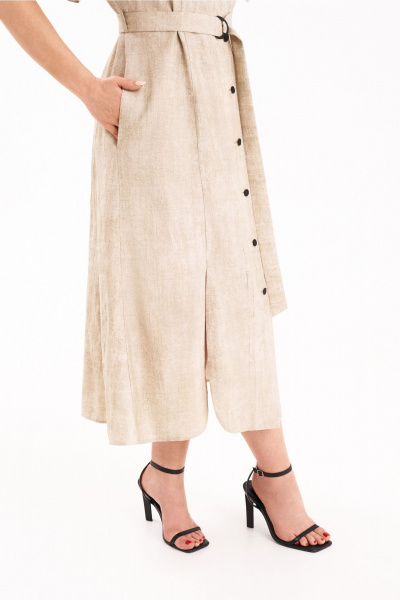 Платье KaVaRi 1114 кремовый - фото 15