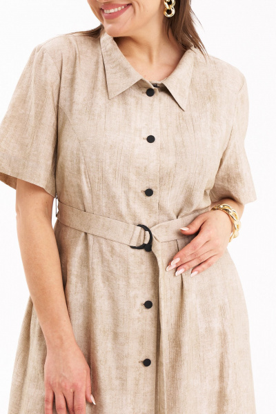 Платье KaVaRi 1114 кремовый - фото 13