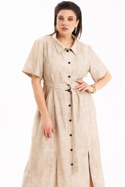 Платье KaVaRi 1114 кремовый - фото 9